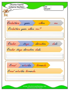 ö sesi Çalışma Sayfaları